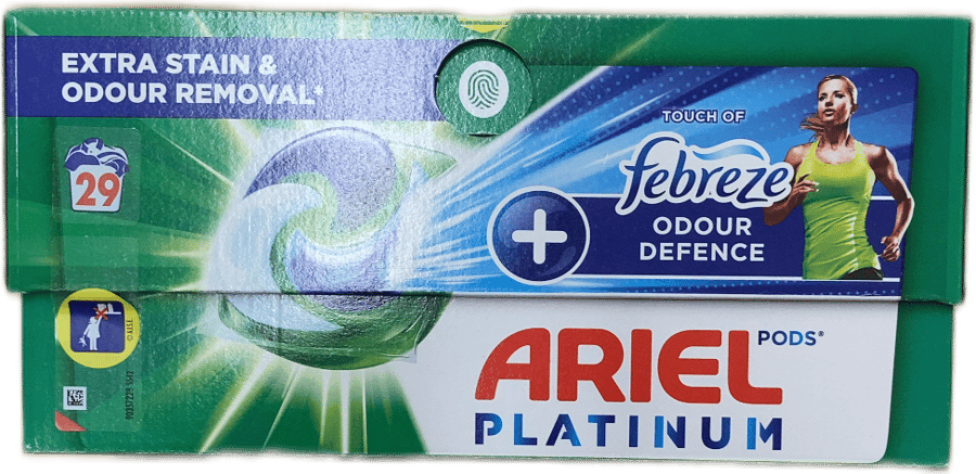Ariel Platinum þvottahylki með Febreze-ilm, lyktarvörn, lífvirkt þvottaefni 620,6 g