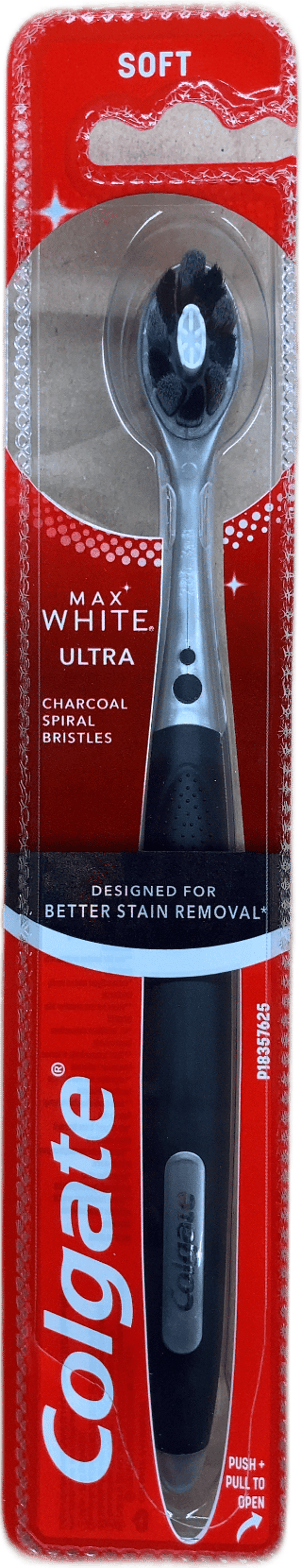 Colgate Max White Ultra Charcoal mjúkur tannbursti