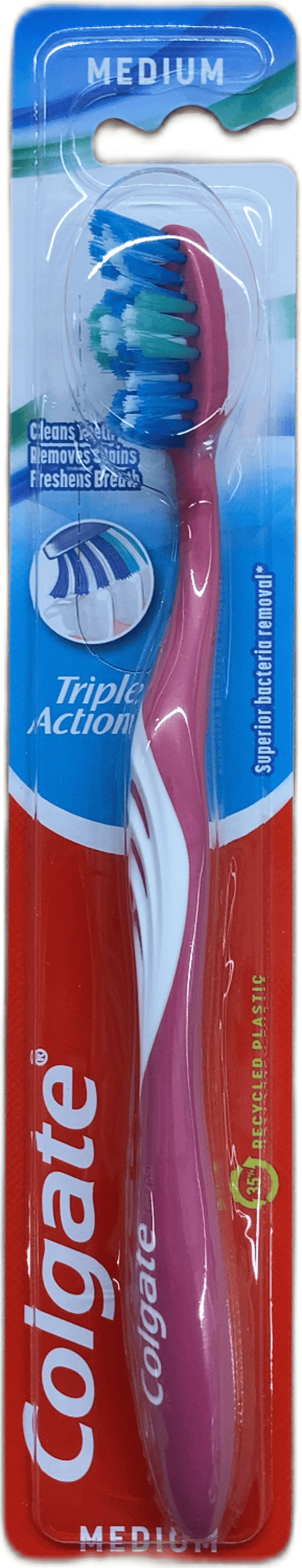 Colgate Triple Action miðlungs tannbursti