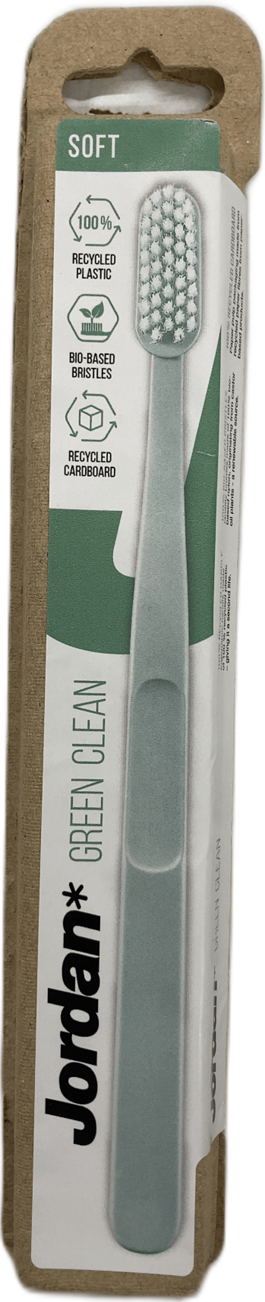 Jordan Green Clean mjúkur tannbursti