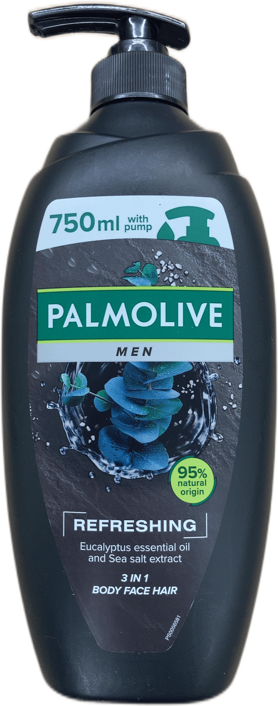 Palmolive Men frískandi tröllatré og sjávarsalt 3 í 1 sturtugel 750 ml