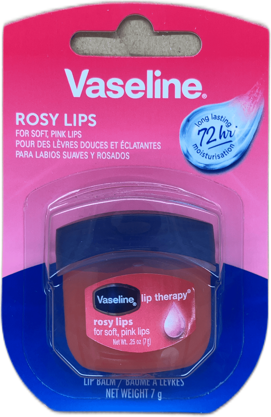 Vaseline varameðferð fyrir varir Rósrauðar varir 7 g