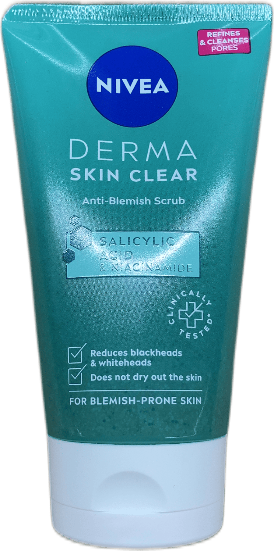 Nivea Derma Skin Clear bóluhreinsandi skrúbbur 150 ml