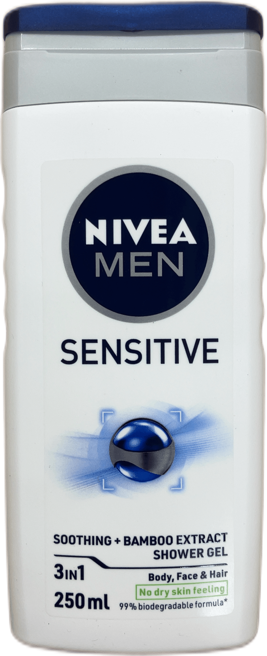 Nivea Men Sensitive róandi 3 í 1 sturtugel með bambusþykkni 250 ml
