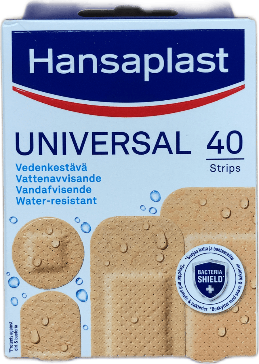 Hansaplast Universal vatnsheldir plástrar 40 stk