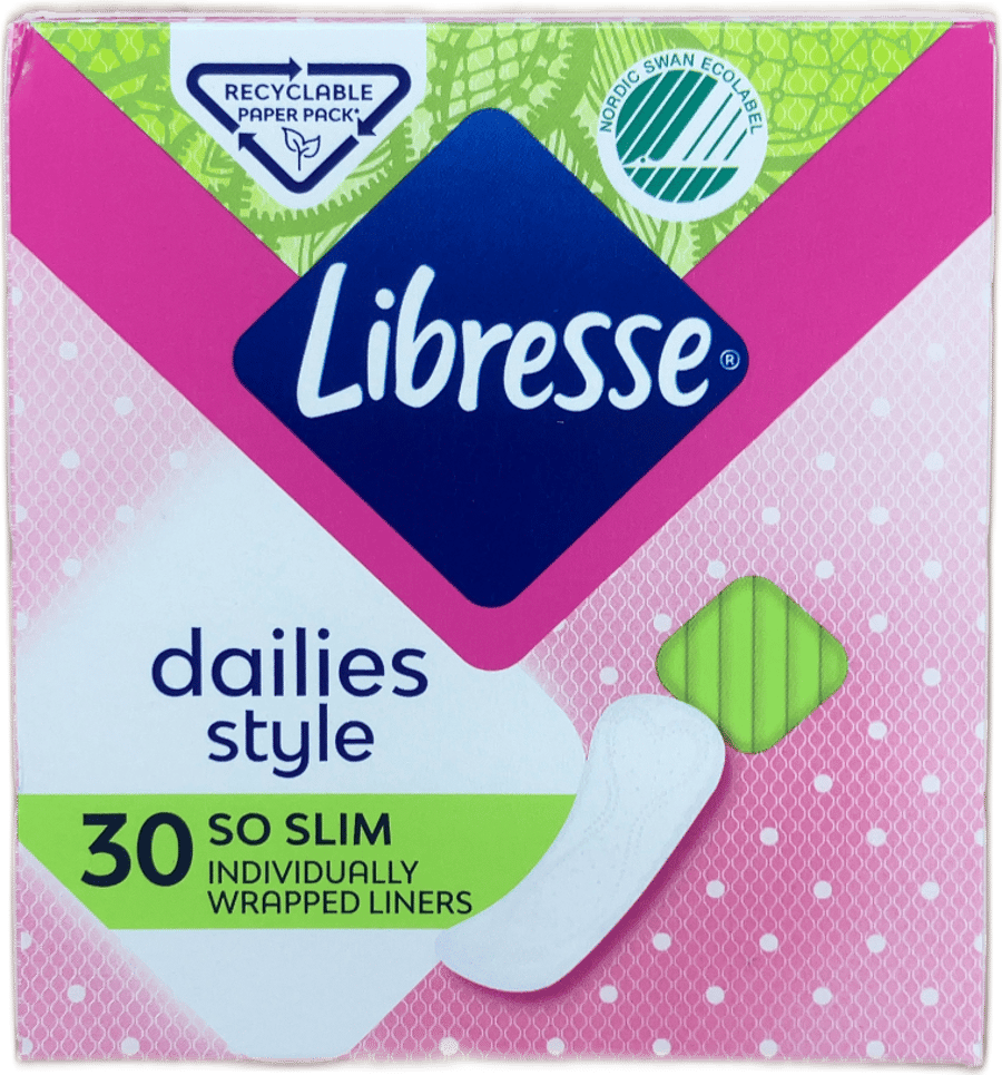 Libresse Dailies Style So Slim sérpakkað nærbuxnainnlegg 30 stk