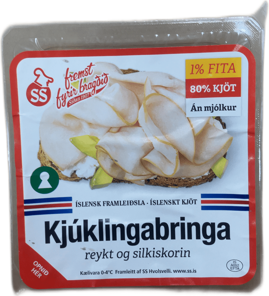 SS Kjúklingabringa reykt og silkiskorin 140 g
