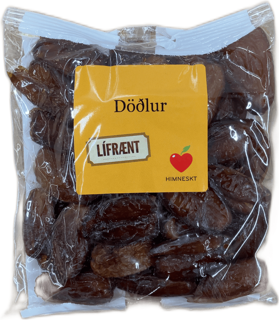 Himneskt Lífrænar döðlur steinhreinsaðar 225 g