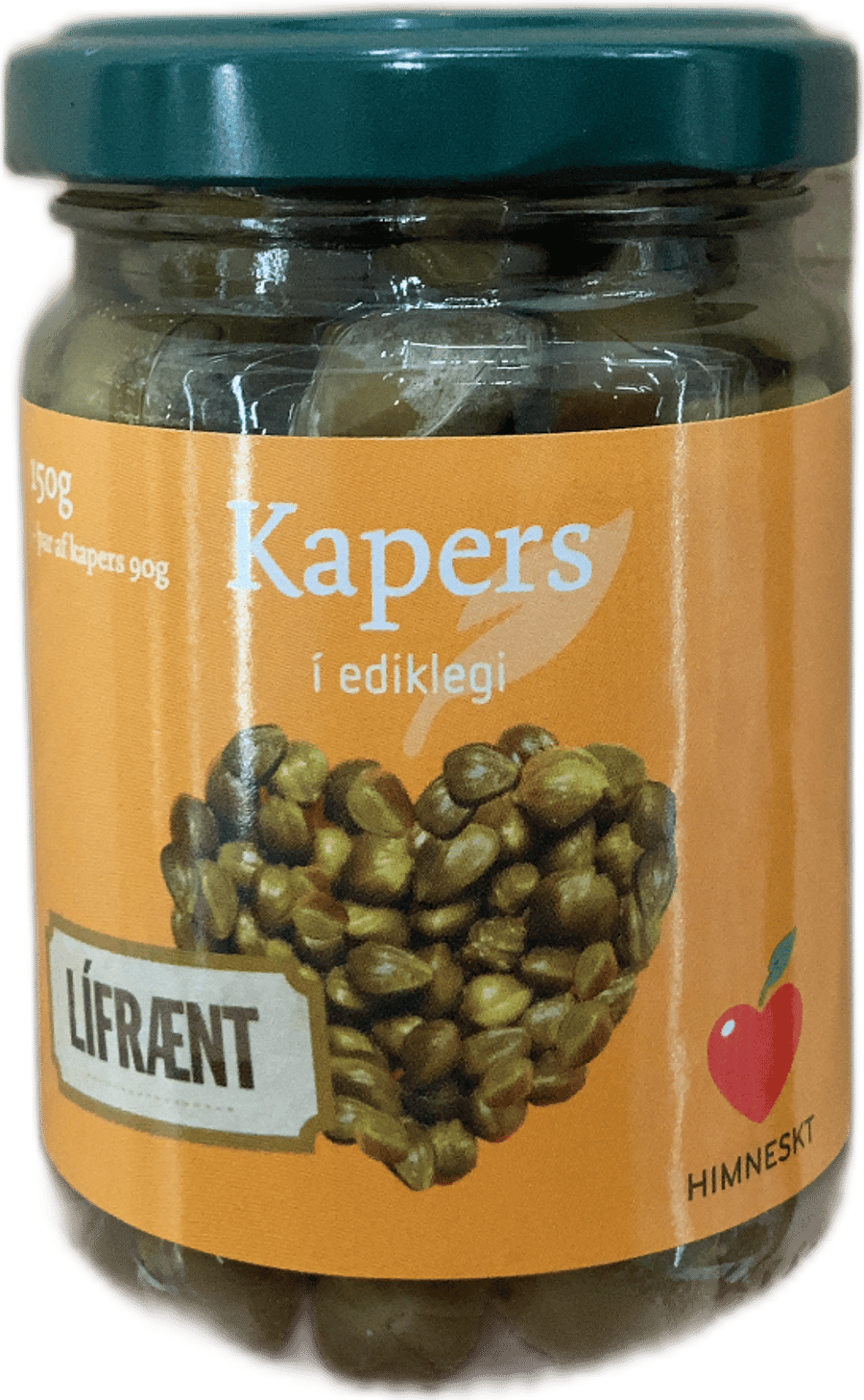 Himneskt Lífrænt Kapers í ediklegi 150 g