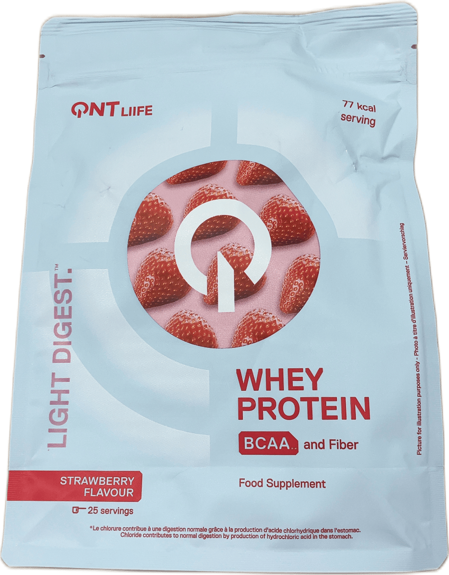 QNT Liife Light Digest mysuprótein BCAA og trefjar jarðarber 500 g