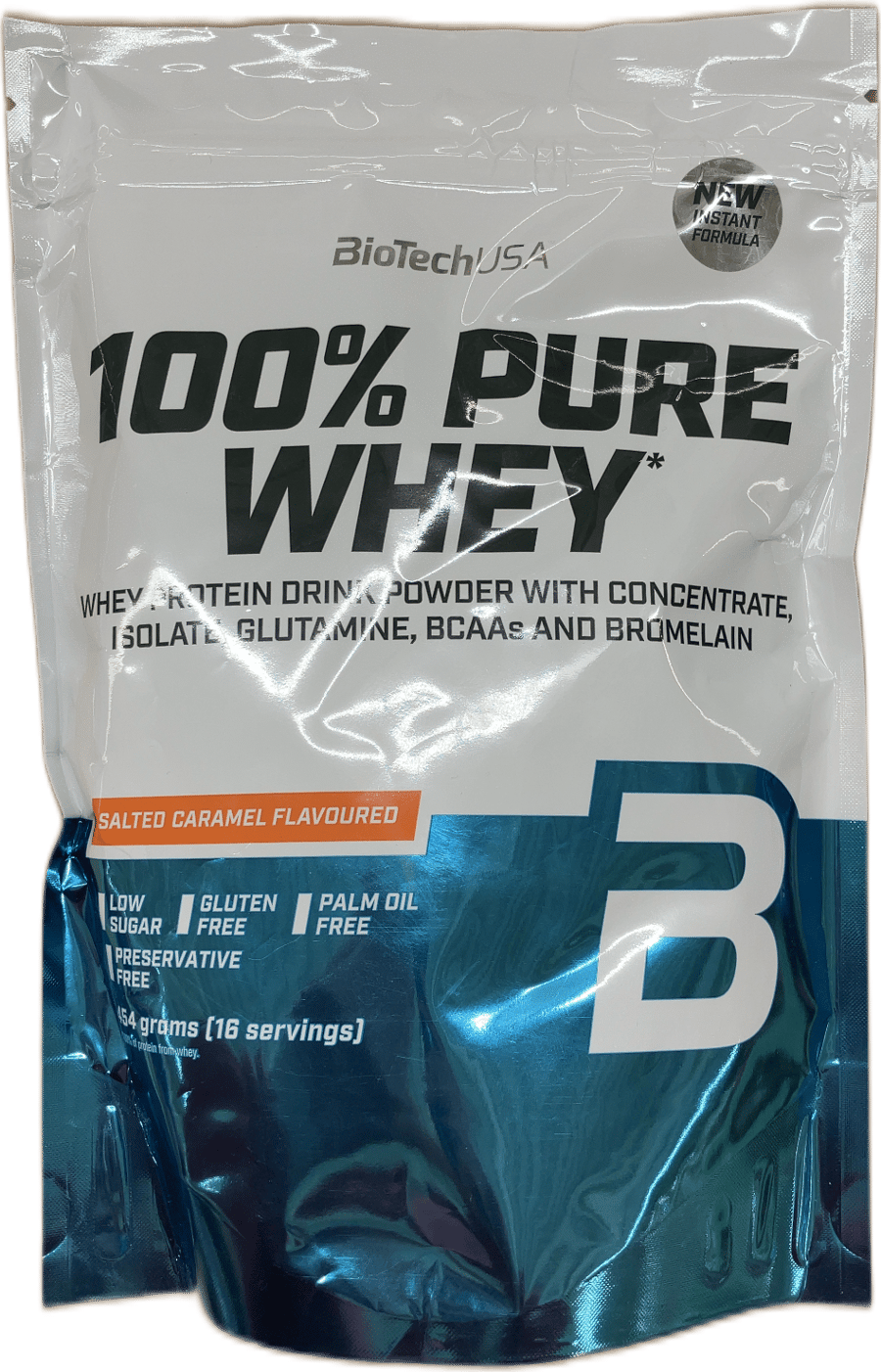 BioTechUSA 100% hreint mysuprótein, saltkaramella 454 g