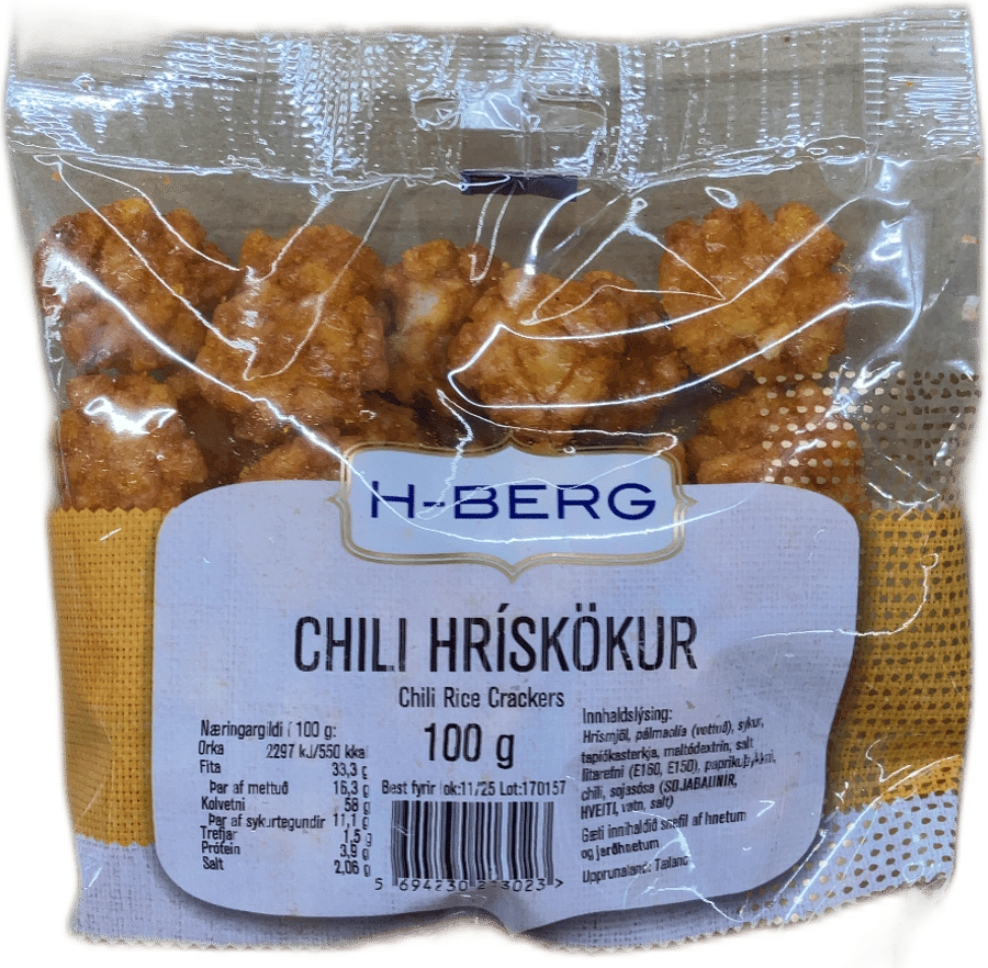 H-Berg Chili Hrískökur 100 g