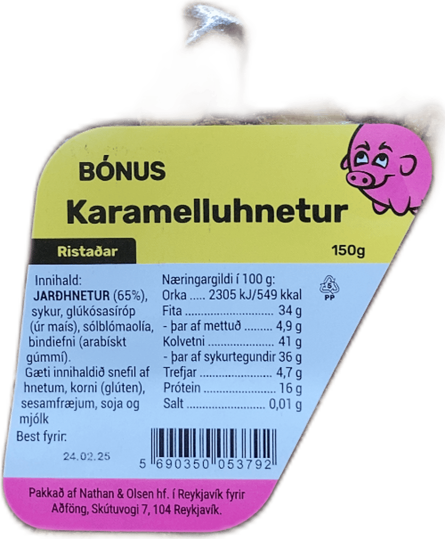 Bónus Karamelluhnetur Ristaðar 150 g