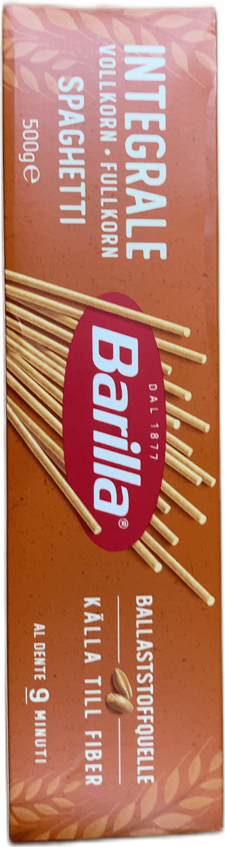 Barilla heilkornsspaghettí 500 g