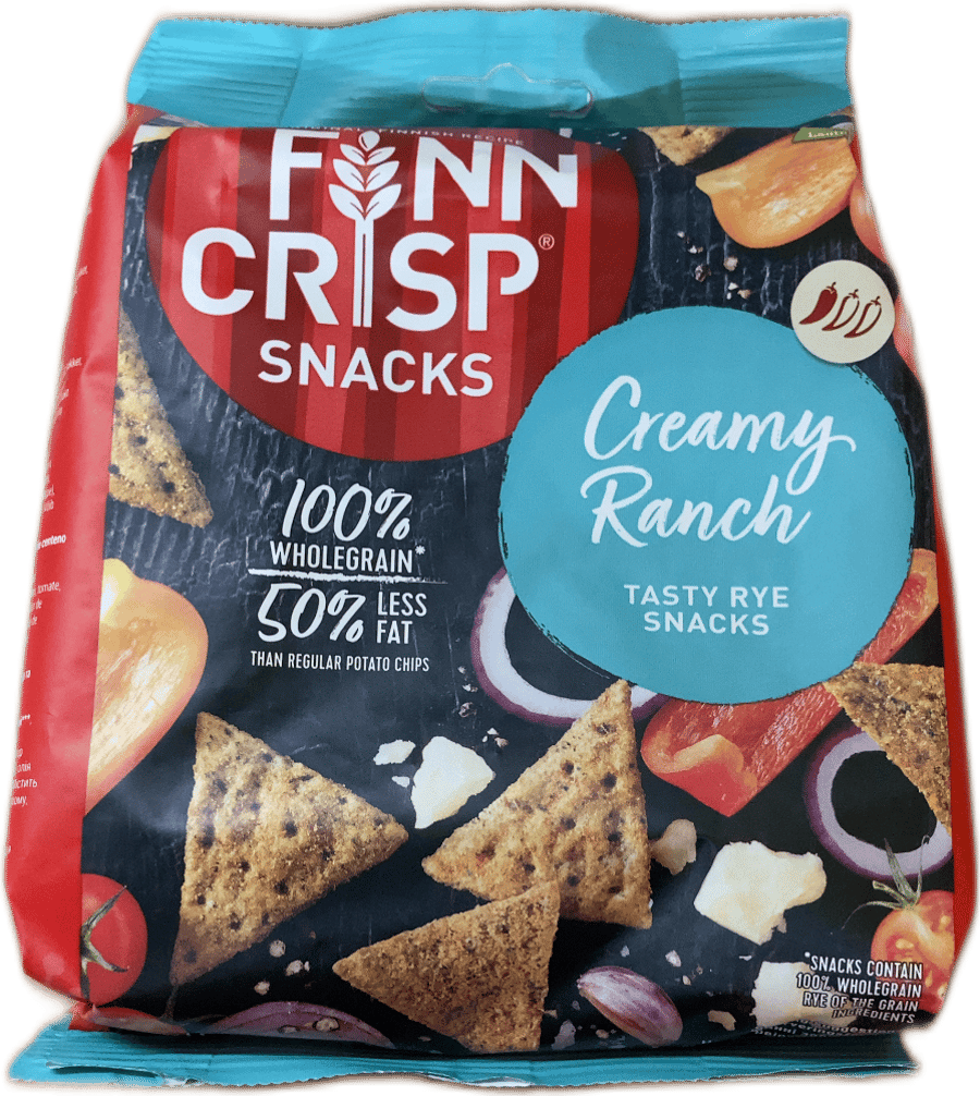 Finn Crisp rjómalöguð ranch rúgsnarl 150 g