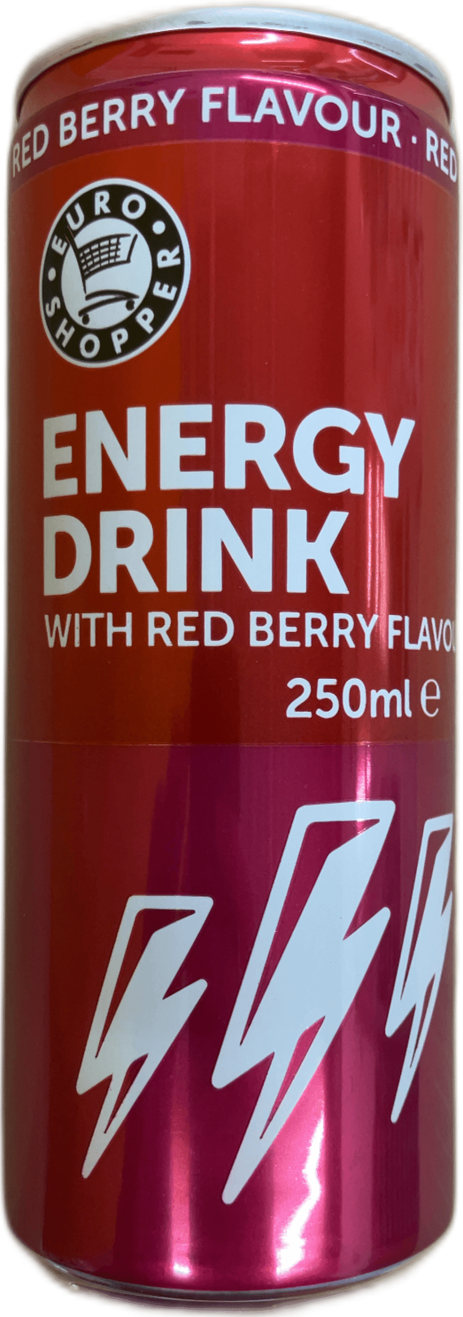 Euro Shopper orkudrykkur með rauðberjabragði 250 ml