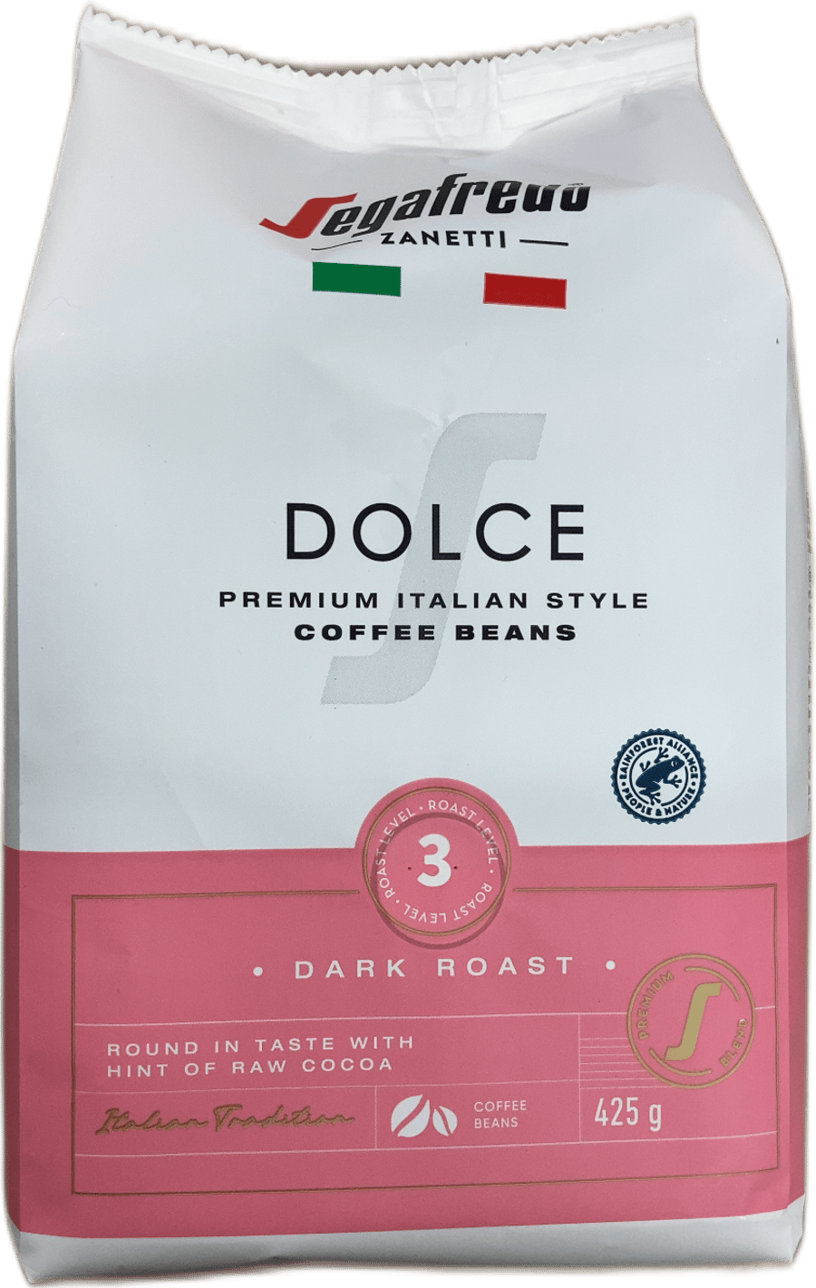 Segafredo Zanetti Dolce kaffibaunir 425 g