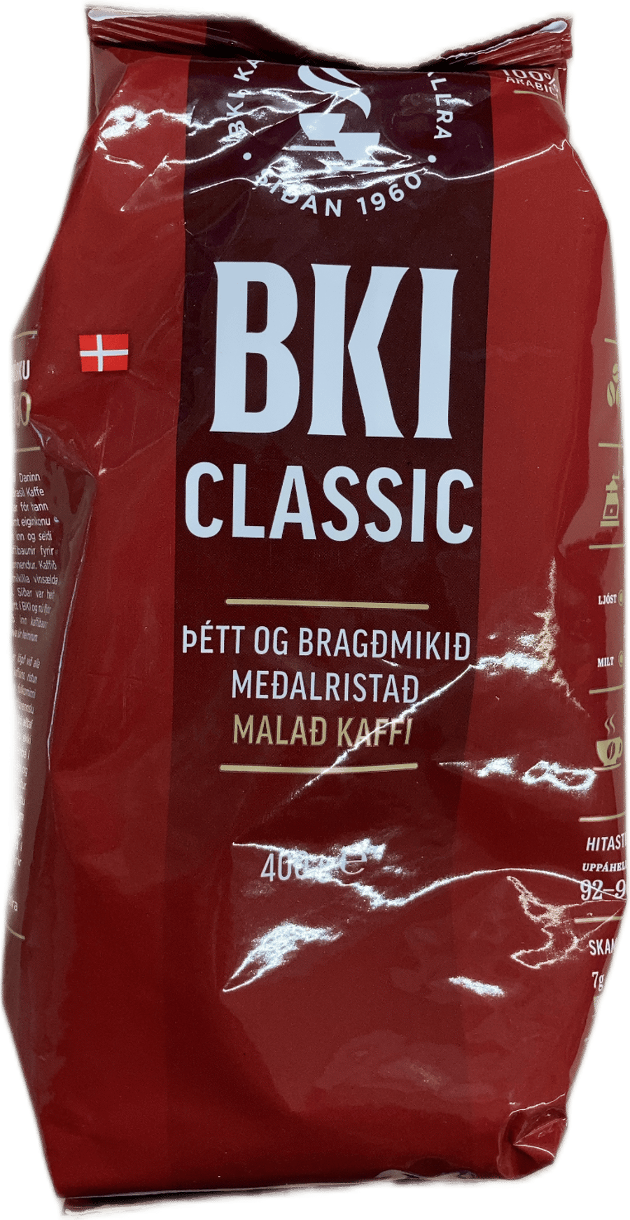 BKI Classic Meðalristað Malað Kaffi 400 g