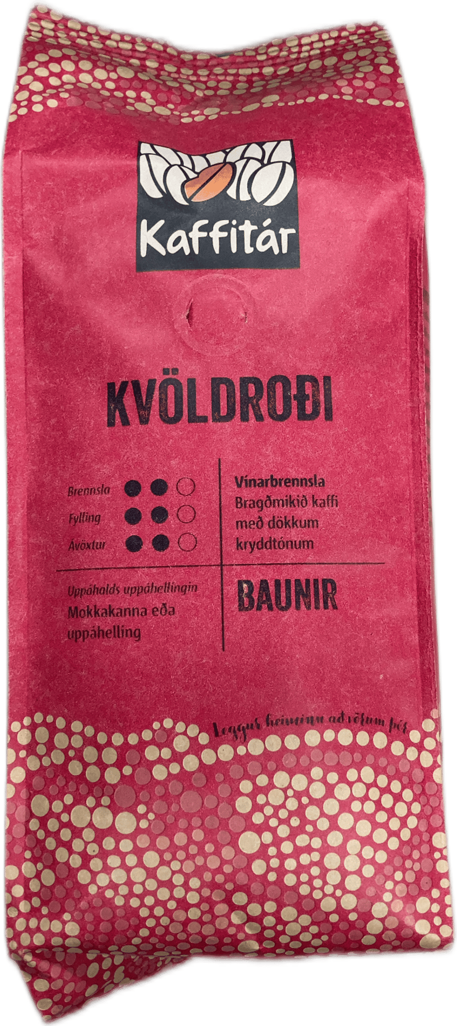 Kaffitár Kvöldroði Kaffibaunir 400 g