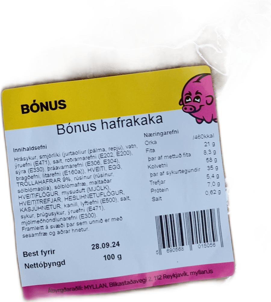 Bónus Hafrakaka 100 g