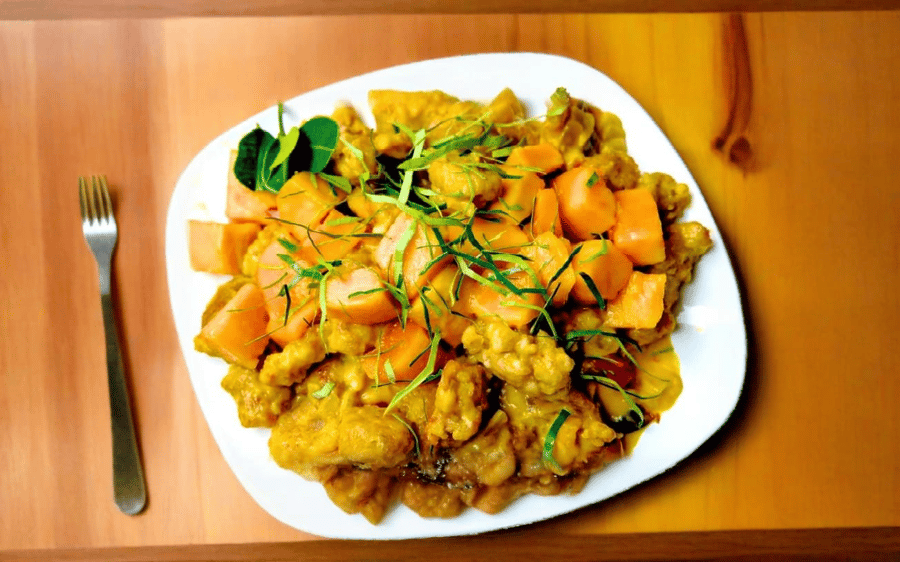 Appelsínu-mango kjúklingur & búlgur
