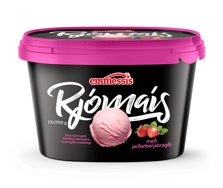Emmessís jarðarberja rjómaís 1,3 l