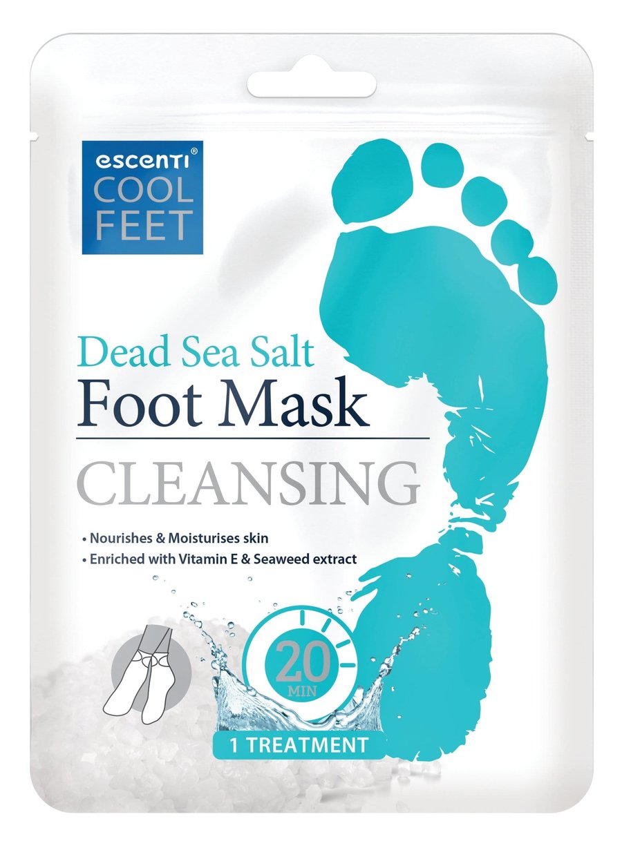 Escenti Cool Feet Dead sea salt fótamaski 1 meðferð í pakka