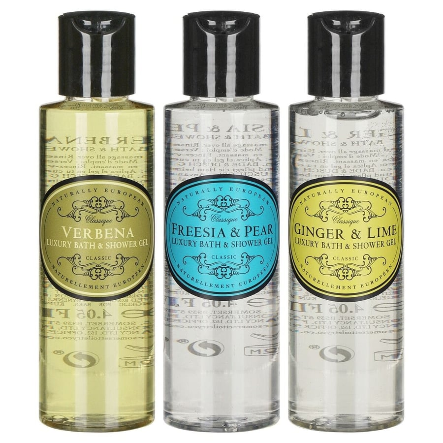 Naturally European Sturtusápur Verbena, Ginger & Lime, Freesia Pear ilmum 3 x 120 ml