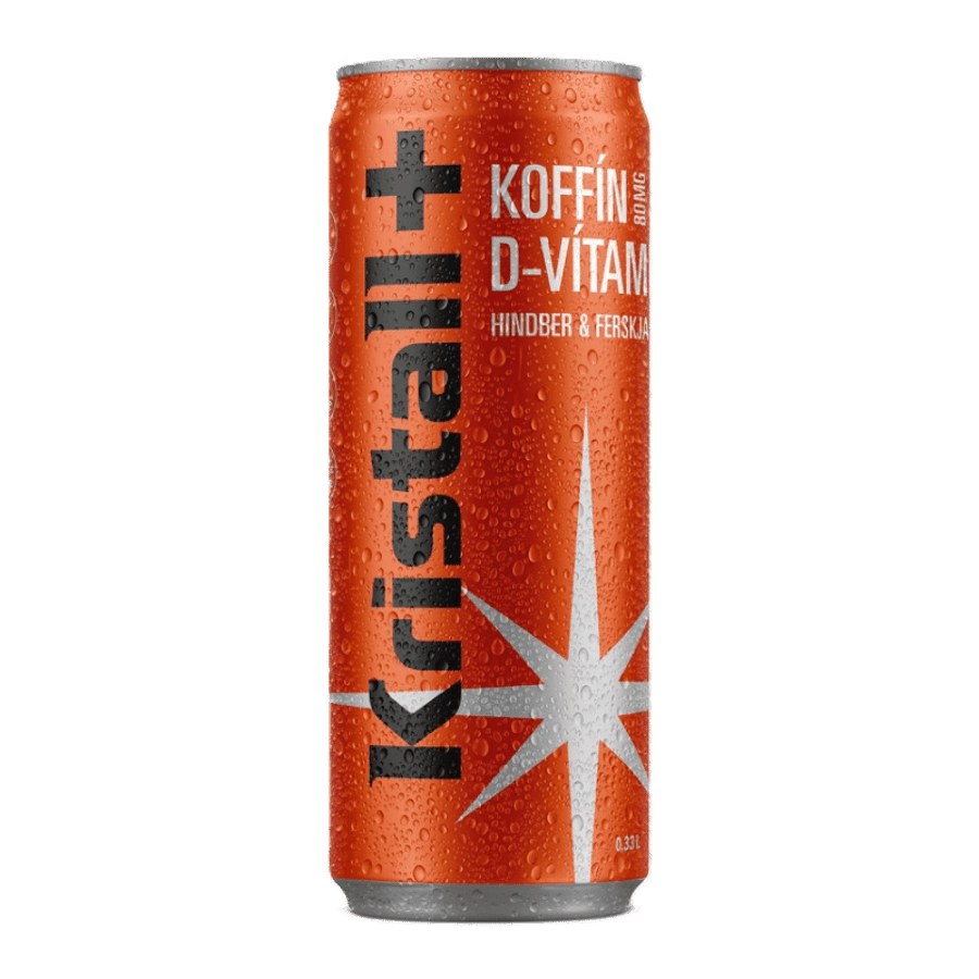 Kristall+ Hindber & Ferskja