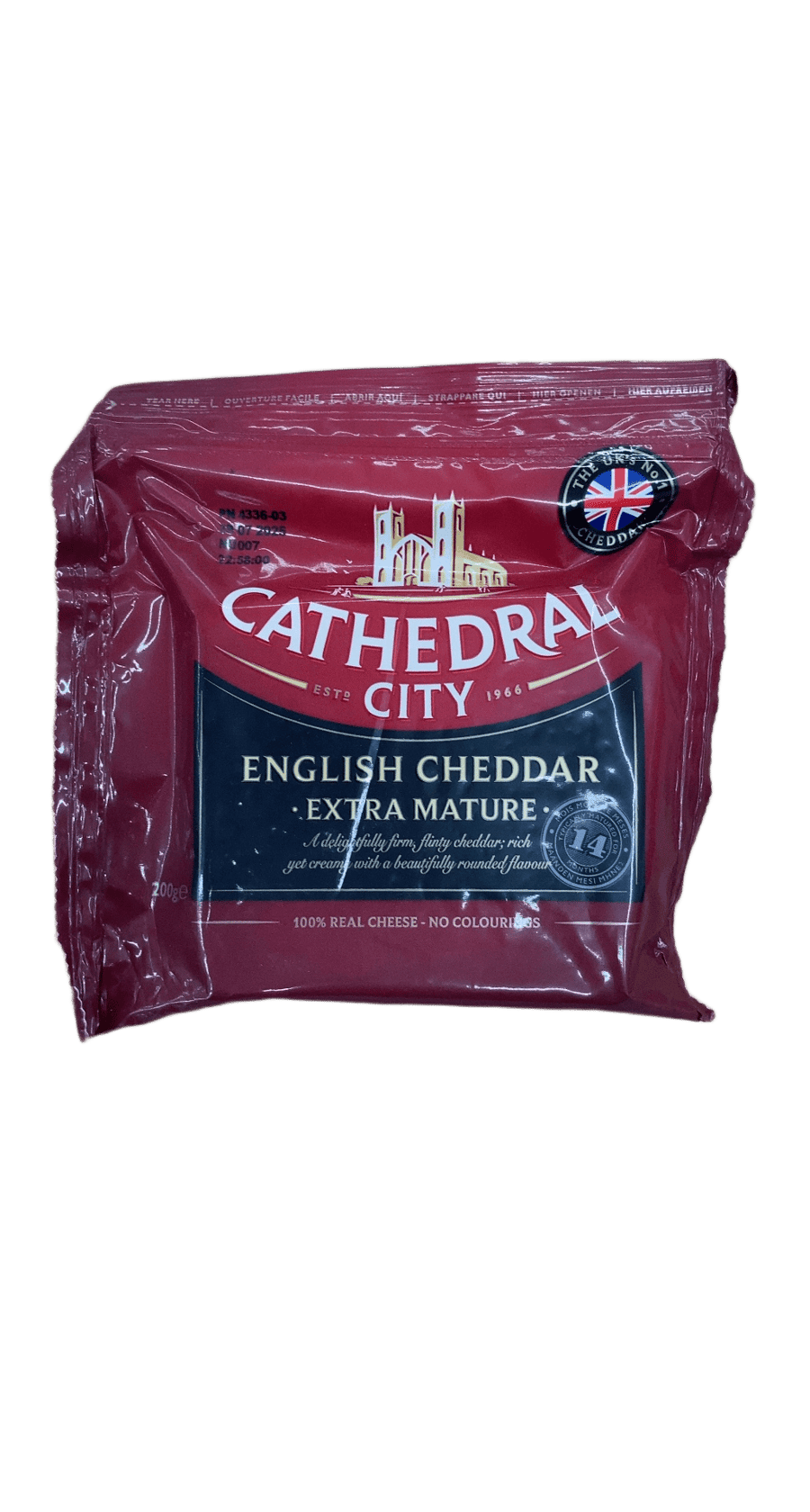 Cathedral City enskur cheddarostur, extra þroskaður 200 g