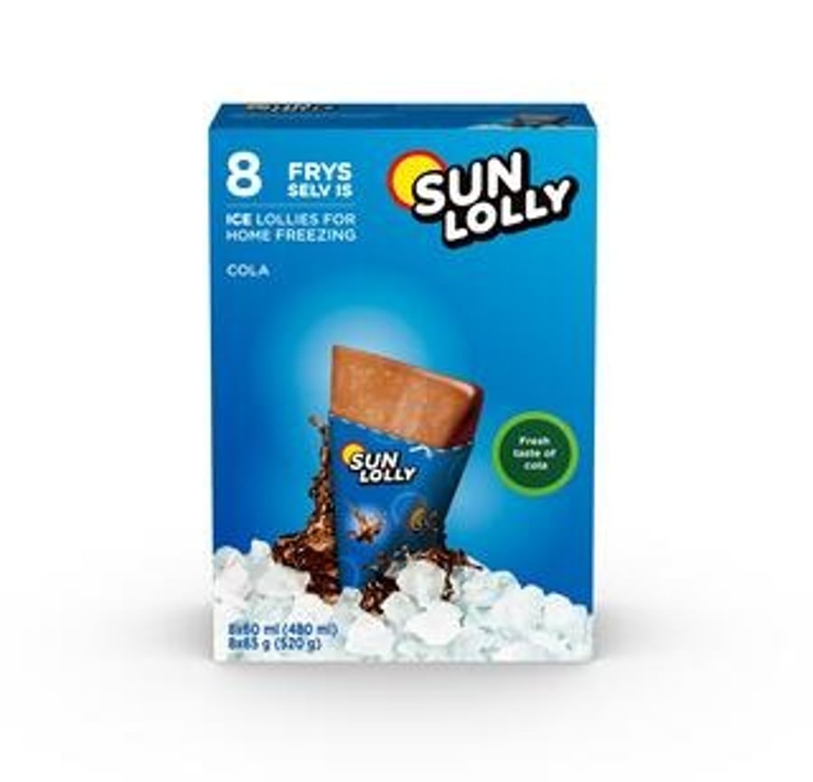 Sun Lolly frostpinnar með kólabragði 8x60 ml