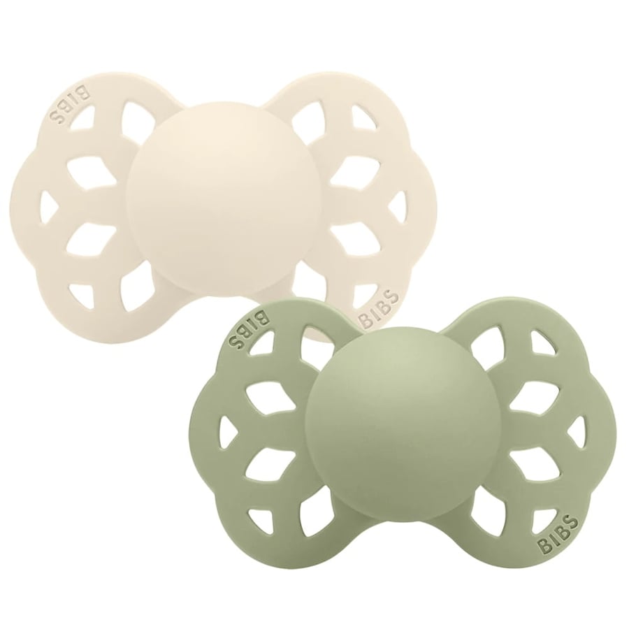 BIBS Infinity Ivory/Sage st 2 2 stk