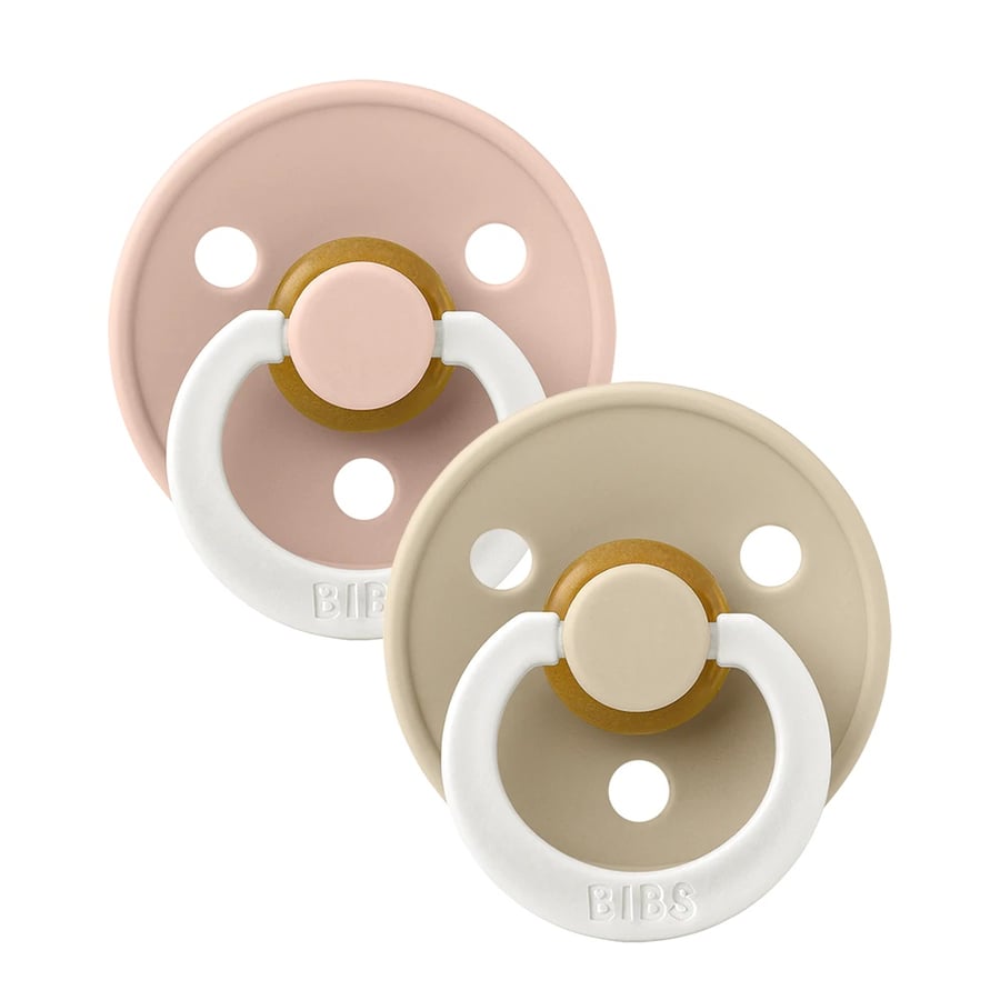 BIBS Colour GLOW Blush/Vanill Size 2 2pk