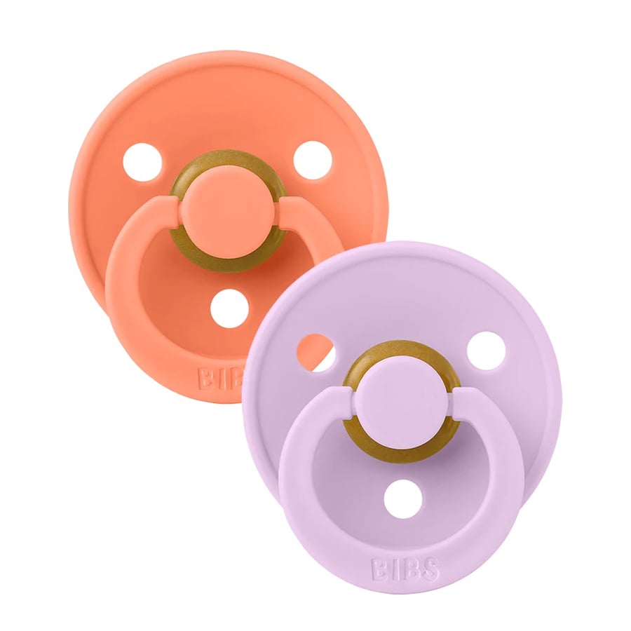 BIBS Colour Papaya/Violet Size 2 2pk