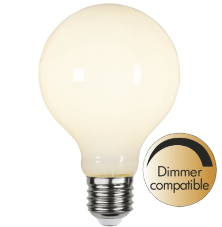 Illumination LED Opal G80 E27 2700K 500lm Dimmer comp.