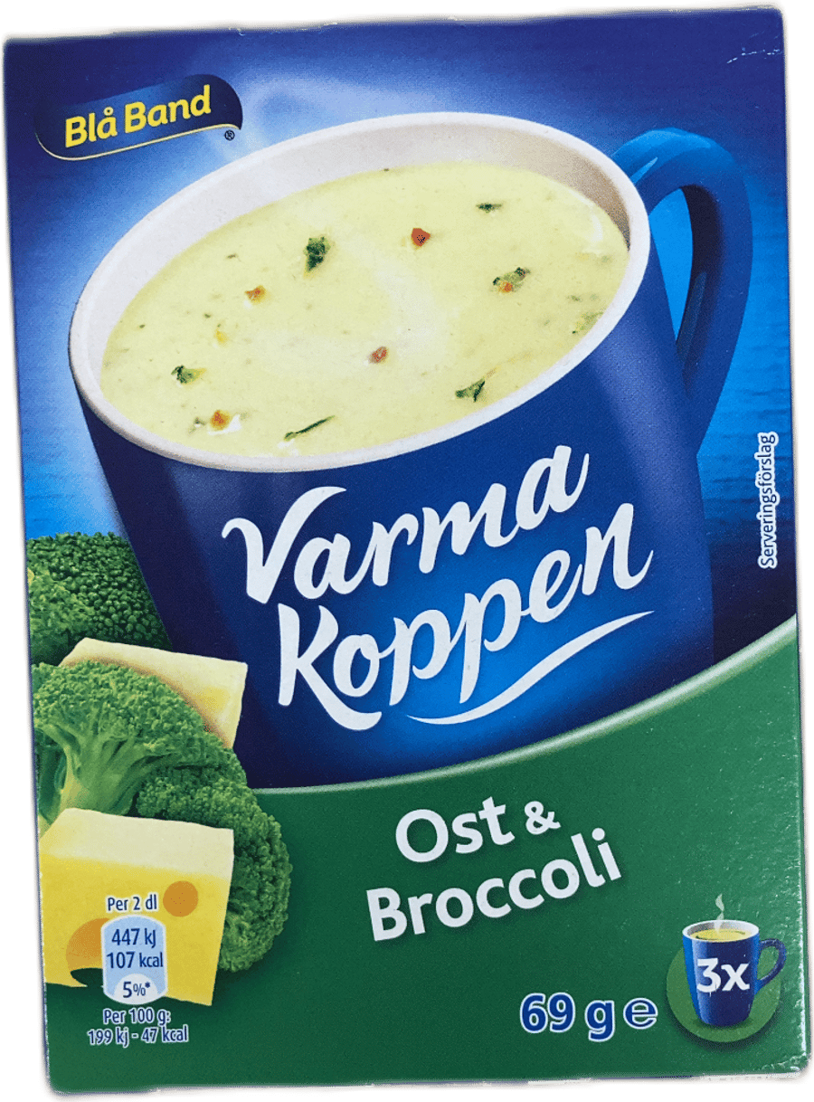 Blå Band Heitur bolli Ostur og spergilkál 69 g