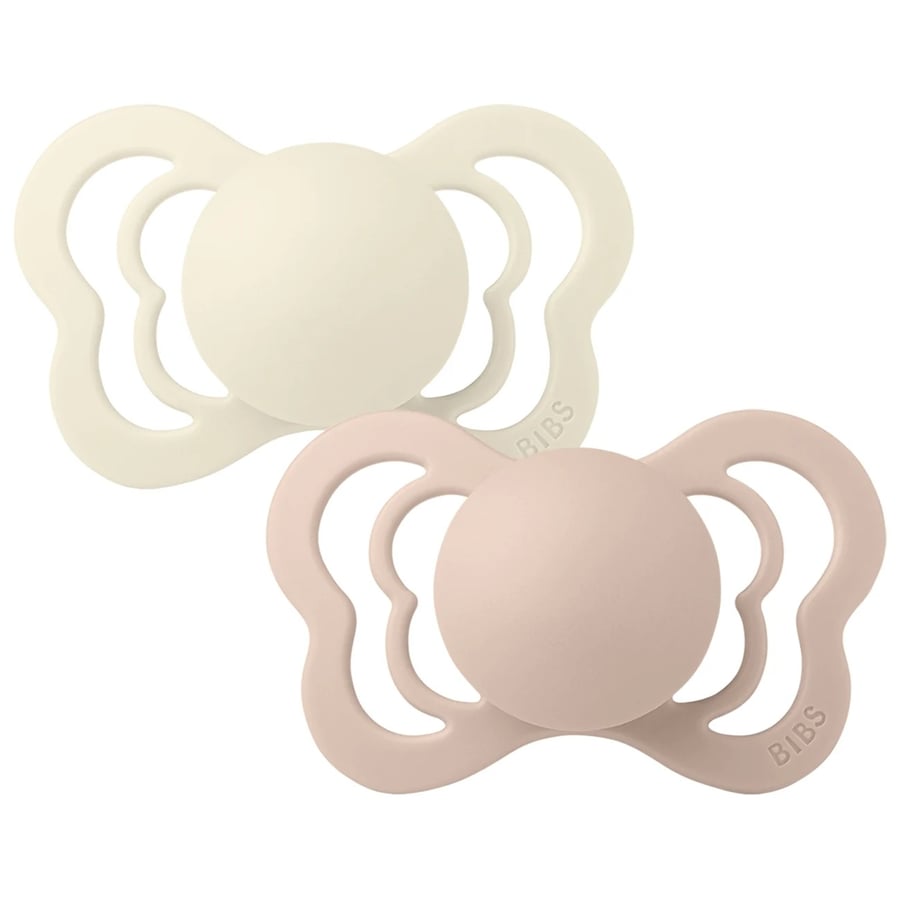 BIBS Couture Ivory/Blush latex St 2 2pk