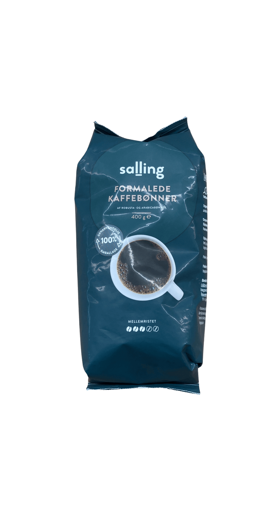 Salling malaðar kaffibaunir, meðalristaðar 400 g