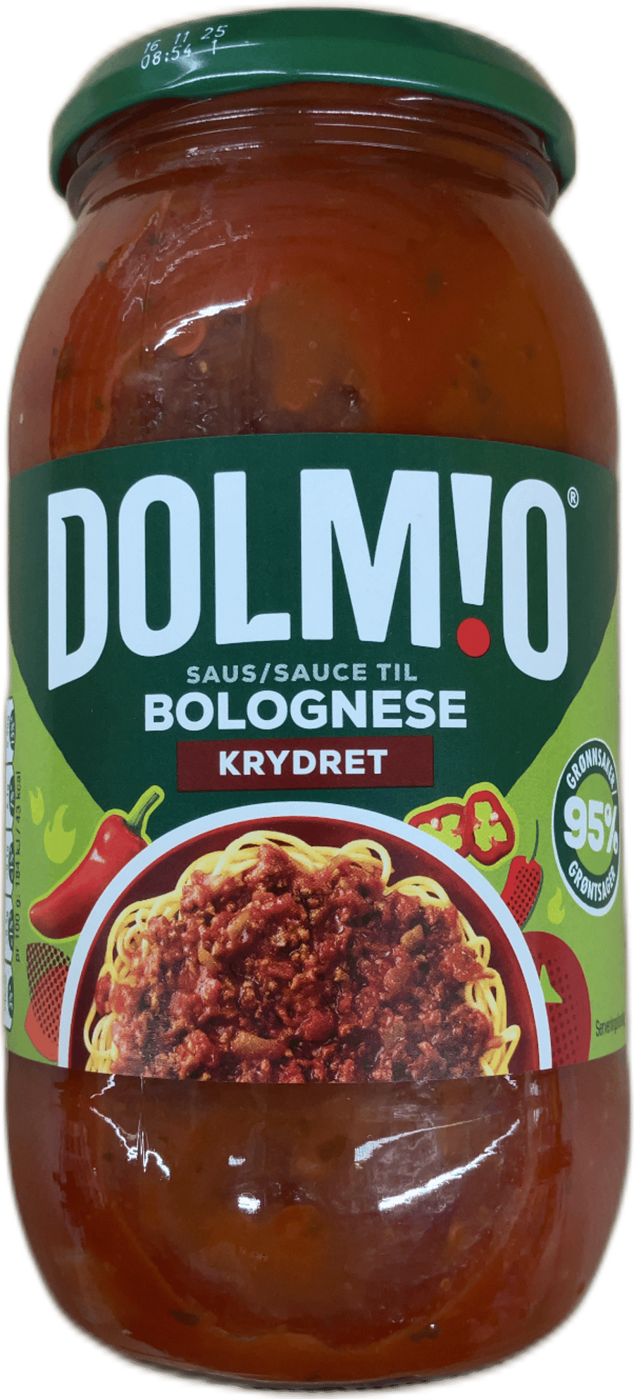 Dolmio Bolognese krydduð tómatsósa með chili 500 g