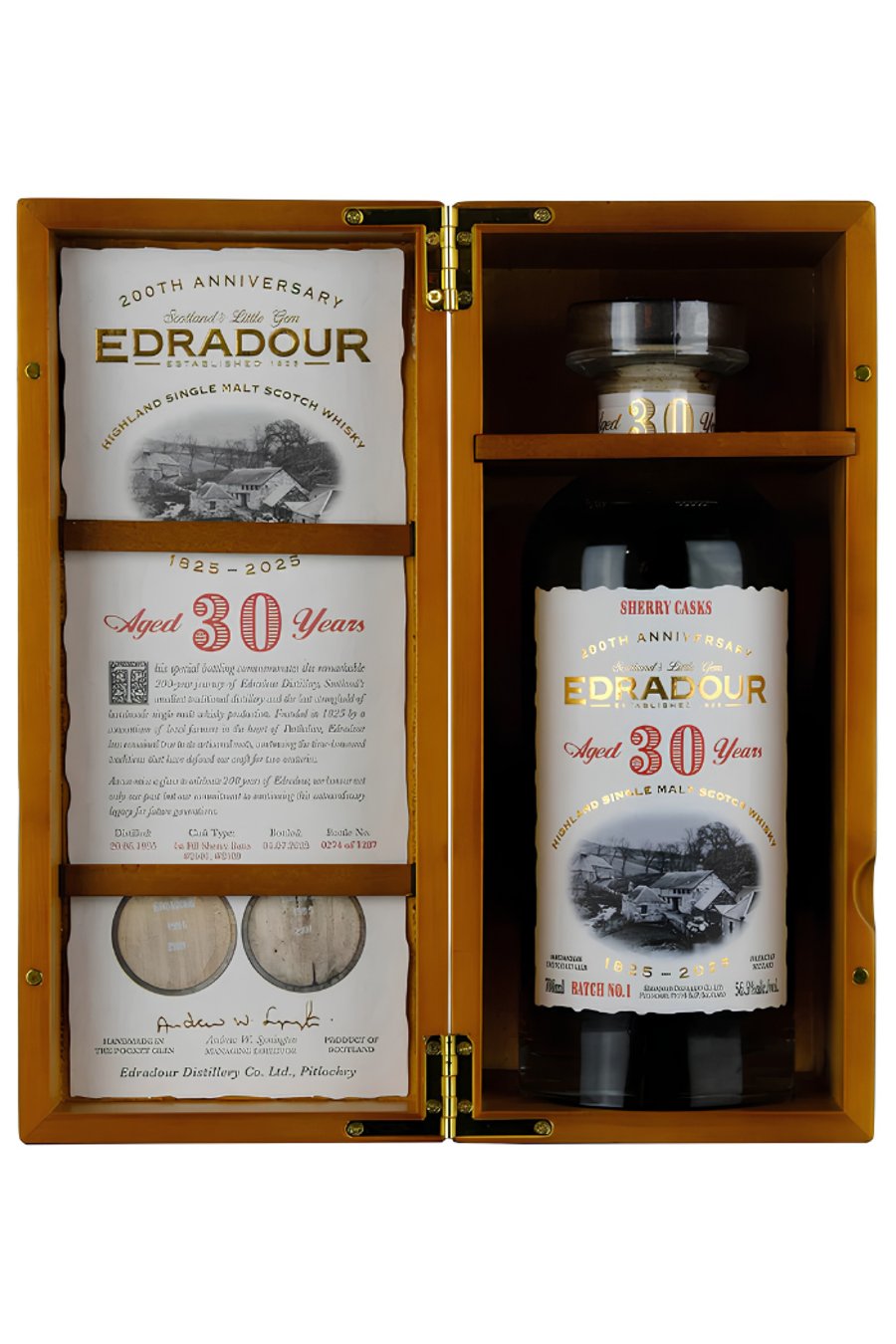 Edradour 30 ára – 200th Anniversary Sherry Casks (Batch No. 1)