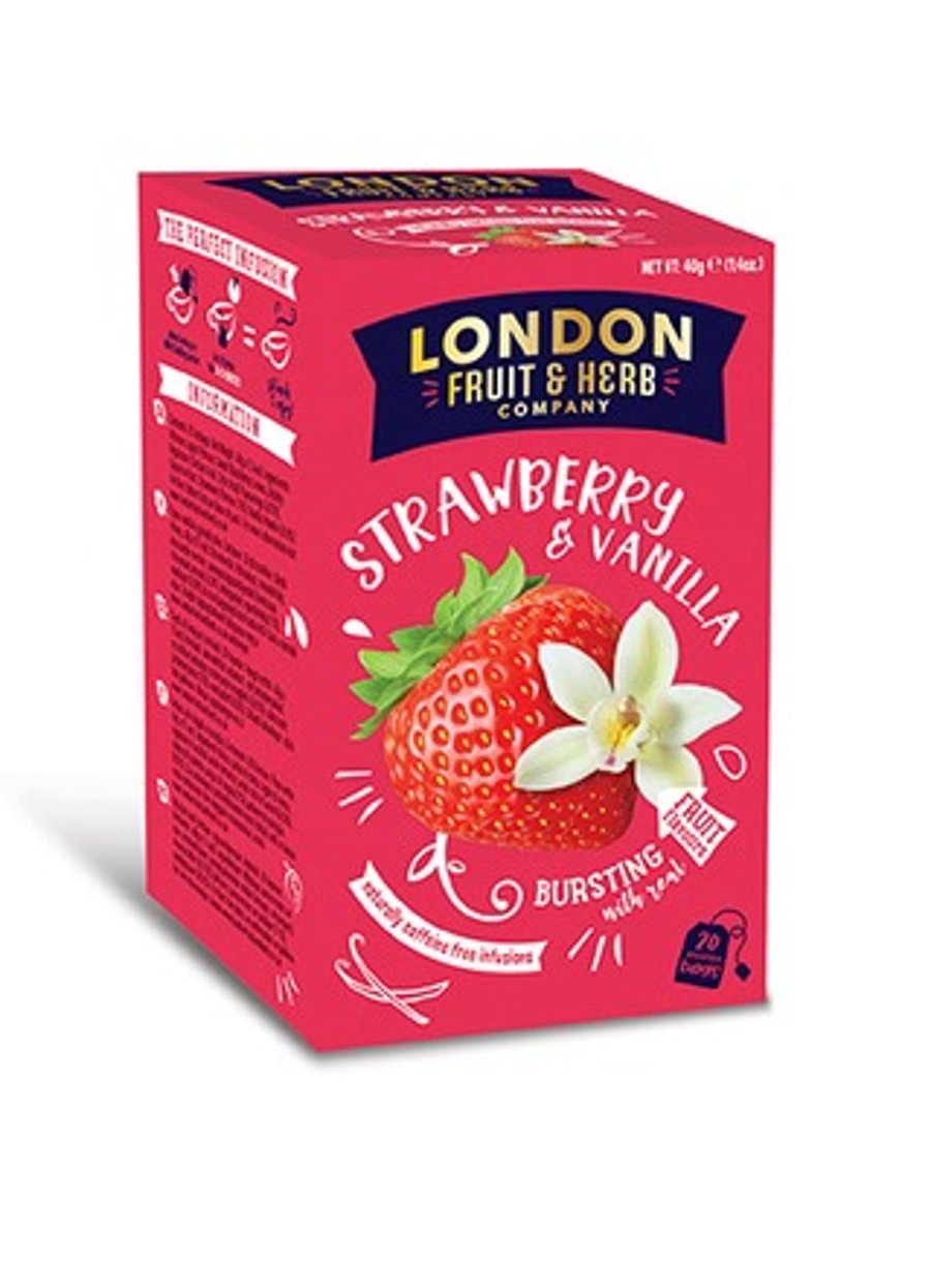 London te jarðarber og vanilla 20 stk.