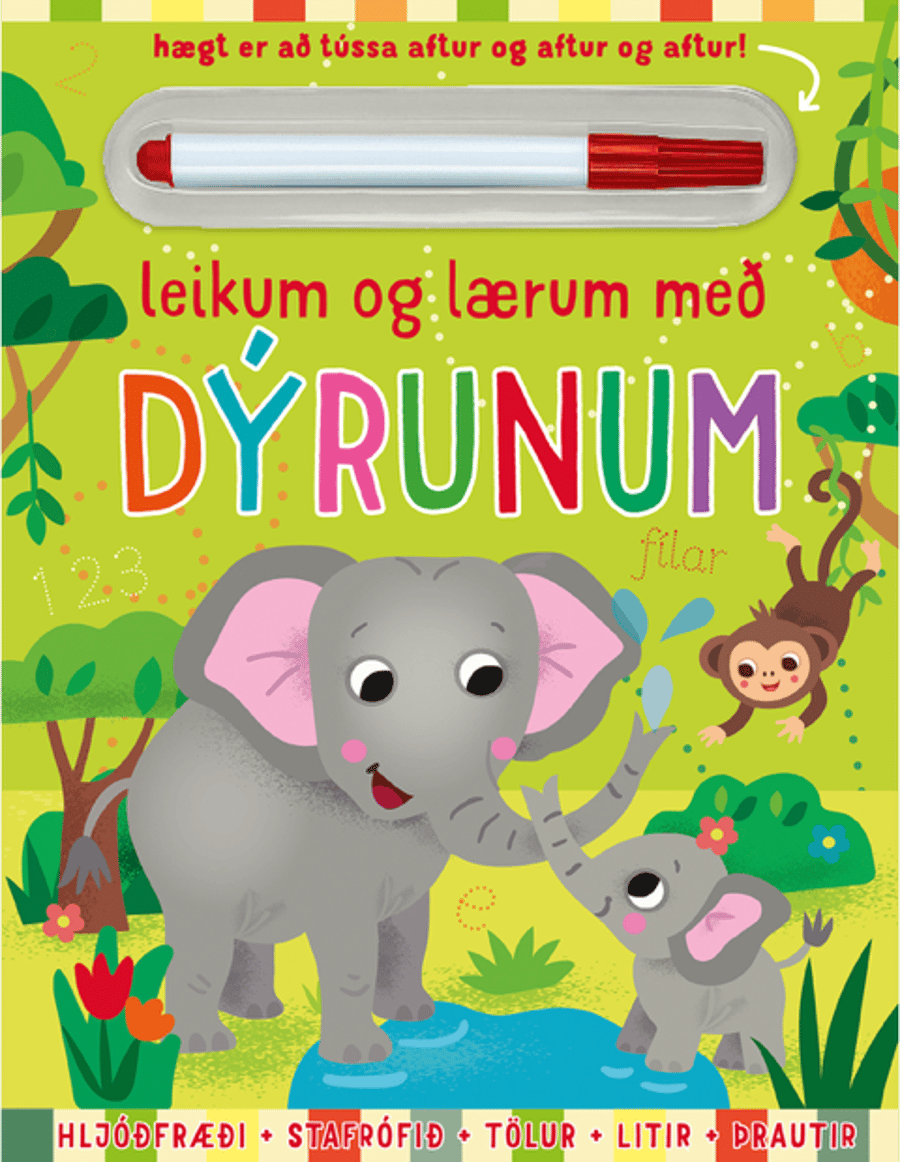 Leikum og lærum með dýrunum - verkefnabók