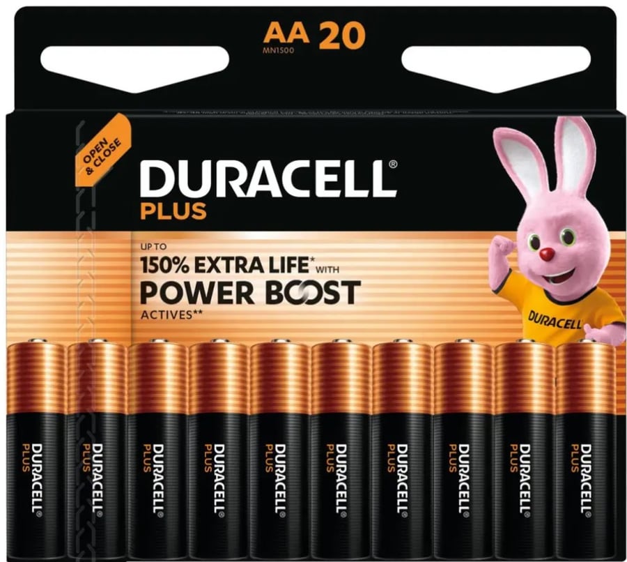 Duracell Plus Power Boost AA 20 stk.
