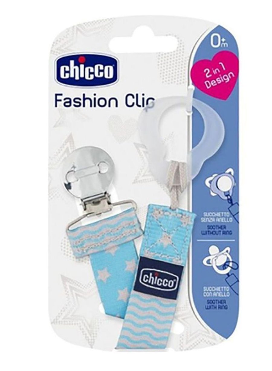 Chicco snuðband blátt
