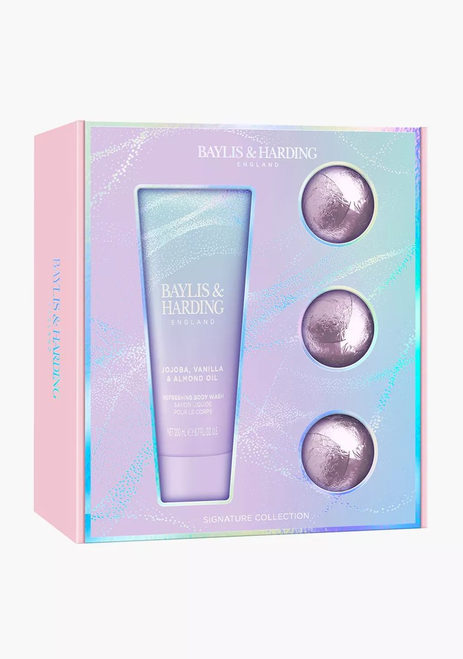 Baylis & Harding Jojoba, Vanillu & Möndlu Olía, Lúxus Draumkent Baðvöru Gjafasett