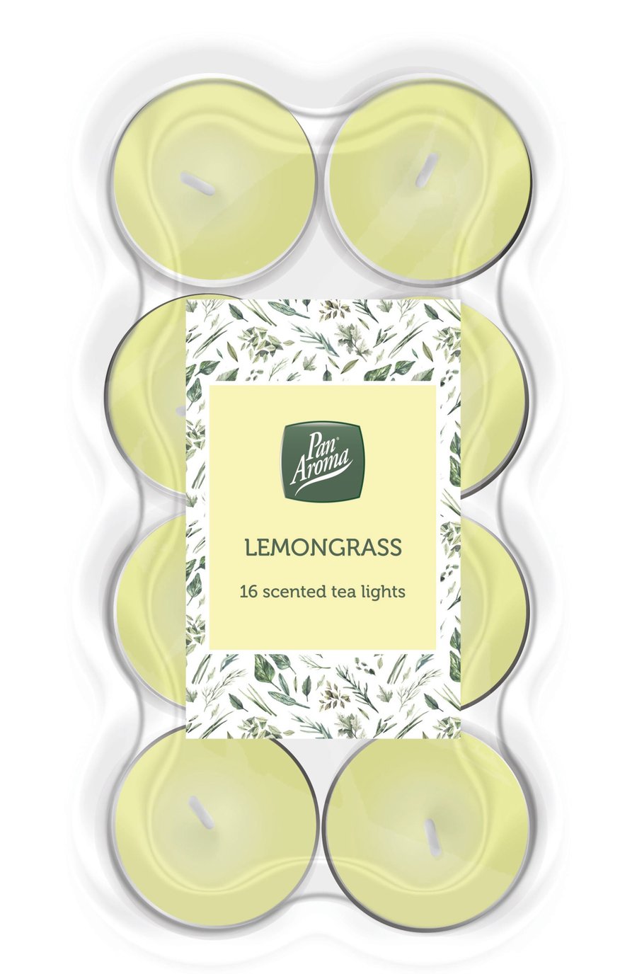Pan Aroma sprittkerti með ilm af Lemongrass 16 stk