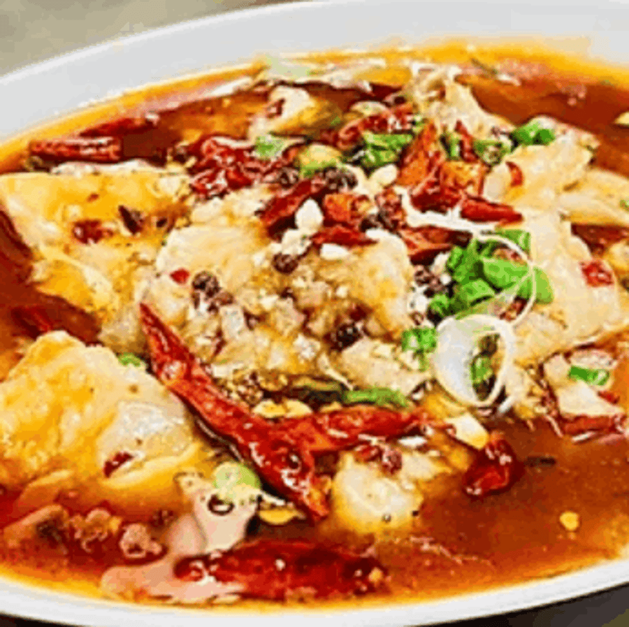 26. Slice fish in chilli oil
