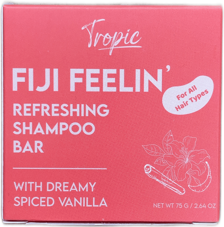 Tropic Fiji Feelin' frískandi sjampóstykki, draumkennd krydduð vanilla 75 g