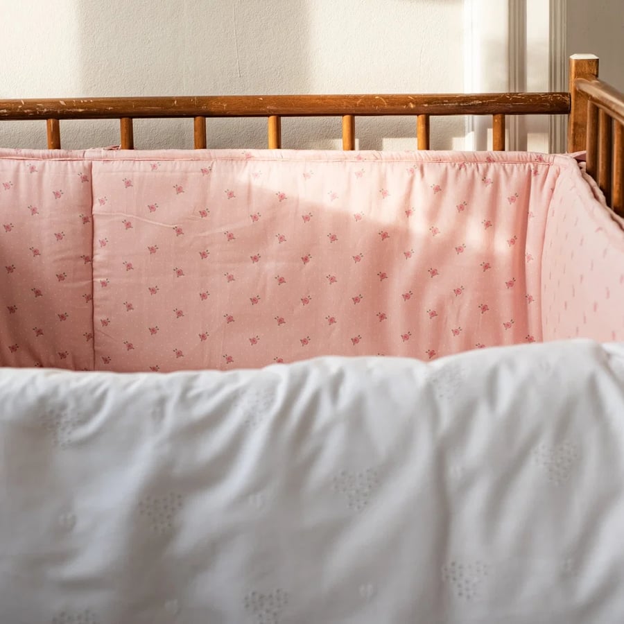 London bed bumper – Tiny roses
