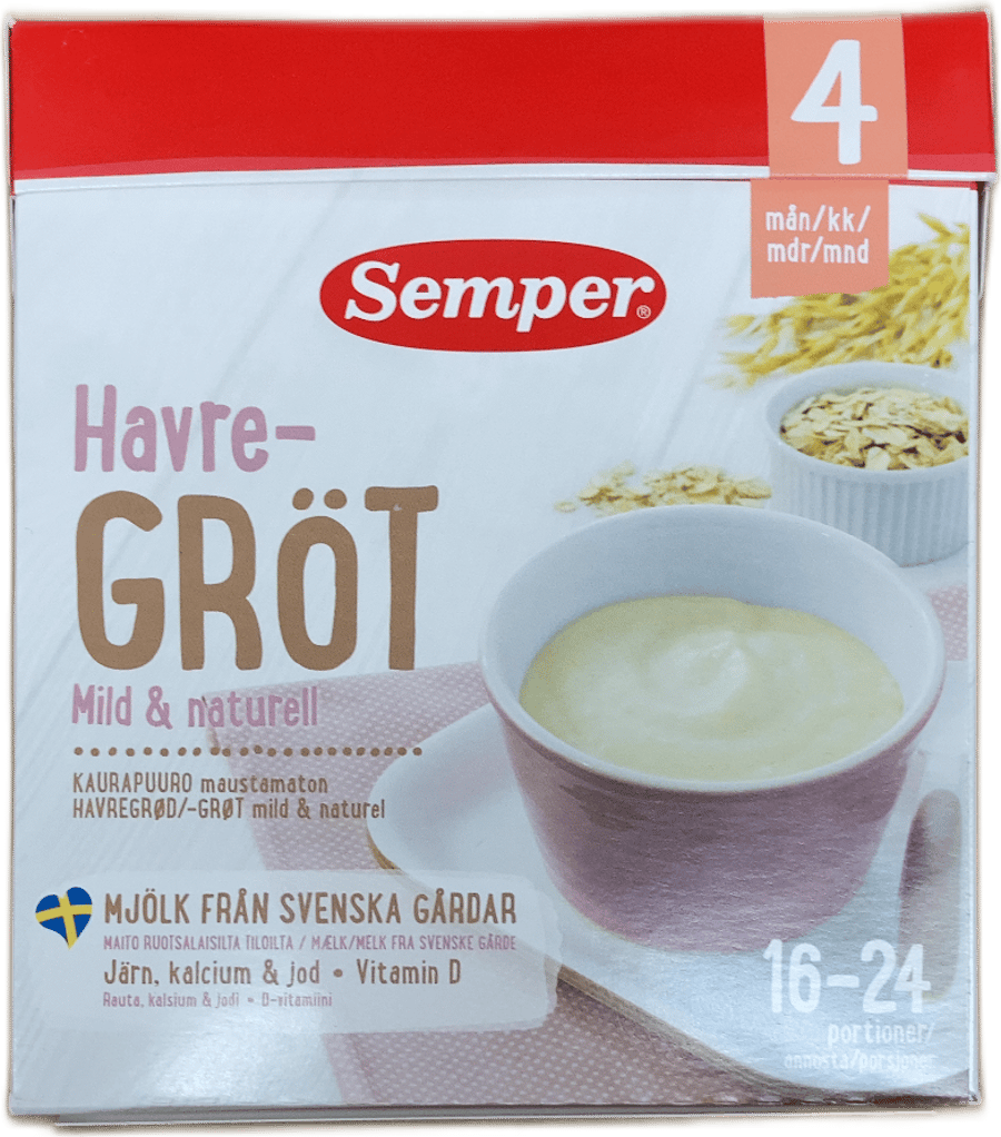 Semper hafragrautur mildur og náttúrulegur 480 g